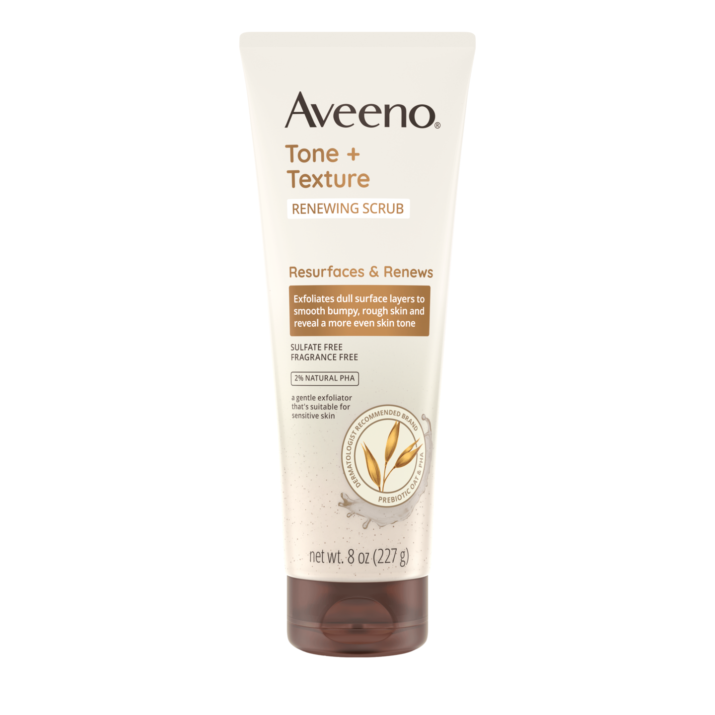 aveeno Tone + Texture Renewing Body Scrub, Fragrance-Free