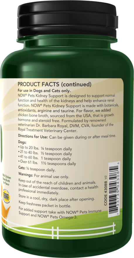 Kidney Support for Dogs & Cats Powder